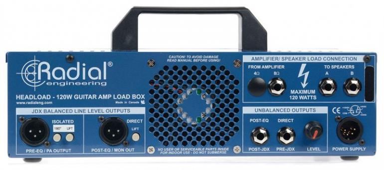 Radial Headload V8 - kombinace kytarového direct boxu s výkonovou brzdou