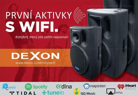 Dexon: BC 1000WI, 1200WI světově první aktivní boxy s WiFi